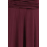 Self-Portrait Bordeaux Viscose Casual Dress