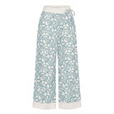 Malo Blue Silk Women's Pants