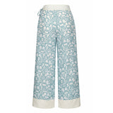 Malo Blue Silk Women's Pants