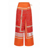 Malo Orange Silk Women's Pant