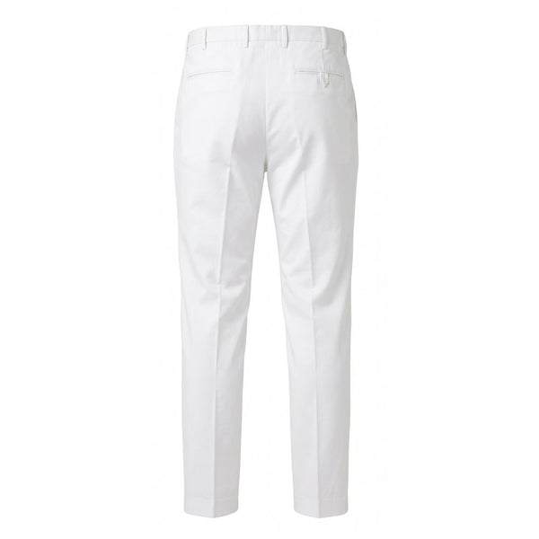 Malo White Cotton Men Pant