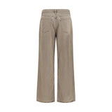 Agolde Brown Cotton Casual Pants