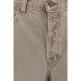 Agolde Brown Cotton Casual Pants