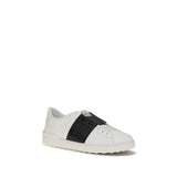Valentino Garavani Blue Calf Leather Bos Taurus Low Top Sneakers