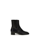 Herbert Levine Black Calf Leather Bos Taurus Ankle Boots