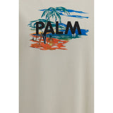 Palm Angels Beige Cotton T-Shirt