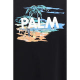 Palm Angels Black Cotton T-Shirt