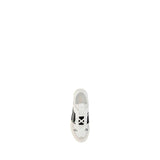 Valentino Garavani White Calf Leather Bos Taurus Athletic Sneakers