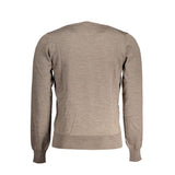 K-WAY Brown Wool Men's Sweater