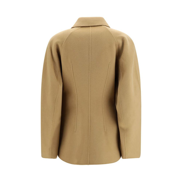 Rohe Beige Wool Oves Aries Full-Length Jacket