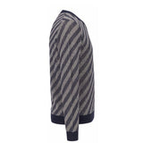 Malo Blue Linen Men Sweater