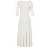 Malo White Cotton Women Dress