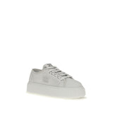Miu Miu White Polyamide Platform Sneakers