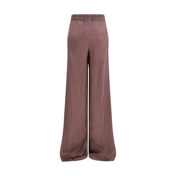 Rick Owens Brown Silk Casual Pants