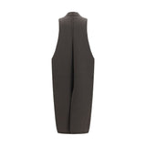 Rick Owens Gray Wool Oves Aries Sleeveless Jacket