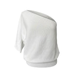 Malo White Cotton Women Sweater