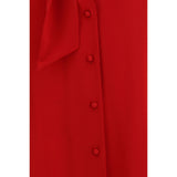 Valentino Garavani Red Silk Blouse
