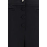 Valentino Garavani Black Wool Oves Aries Flared Pants