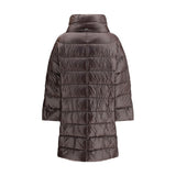 Herno Brown Polyester Full-Length Jacket