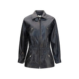 Magda Butrym Black Lambskin Leather Jacket
