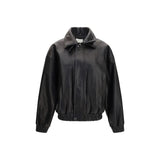 Magda Butrym Black Lambskin Leather Jacket