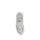 Dolce & Gabbana White Calf Leather Bos Taurus Low Top Sneakers