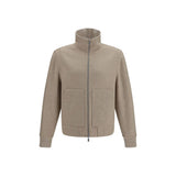 Brunello Cucinelli Beige Cashmere Full-Length Jacket