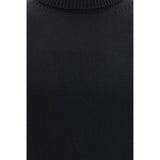 Roberto Collina Black Wool Oves Aries Turtleneck