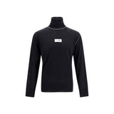 MM6 Black Wool Oves Aries Turtleneck