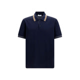 Ferragamo Blue Cotton Polo Shirt