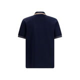 Ferragamo Blue Cotton Polo Shirt