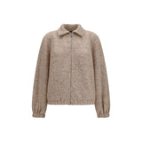 Fabiana Filippi Beige Wool Oves Aries Bomber
