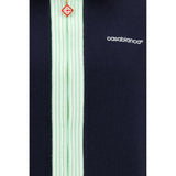 Casablanca Blue Wool Oves Aries Full-Length Jacket