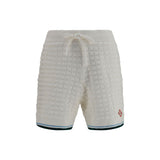 Casablanca White Cotton Bermuda Shorts
