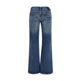 R13 Blue Cotton Straight-Leg Jeans