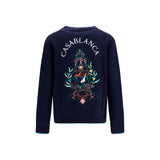 Casablanca Blue Wool Oves Aries Cardigan