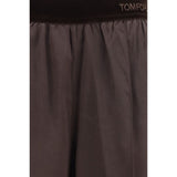 Tom Ford Brown Silk Casual Pants