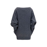 MM6 Gray Wool Oves Aries Casual Dress
