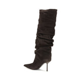 LE SILLA Brown Calf Leather Bos Taurus Boots
