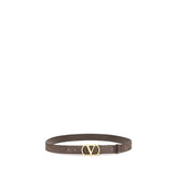 Valentino Garavani Brown Calf Leather Bos Taurus Belt