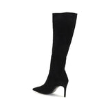 Stuart Weitzman Black Calf Leather Bos Taurus Boots