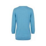 Malo Blue Silk Women Sweater