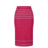 Malo Purple Silk Women Skirt