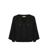 Malo Black Cotton Women Sweater