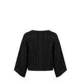 Malo Black Cotton Women Sweater