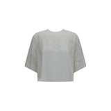 Burberry White Cotton T-Shirt