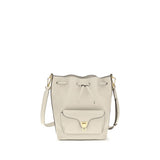 Coccinelle Beige Calf Leather Bos Taurus Backet Bag