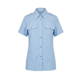 Mr&Mrs Italy Light Blue Cotton Women Shirt