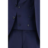 Lardini Blue Wool Oves Aries Two-Piece Suit