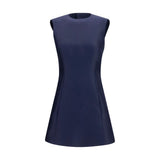 Balenciaga Blue Wool Oves Aries Casual Dress
